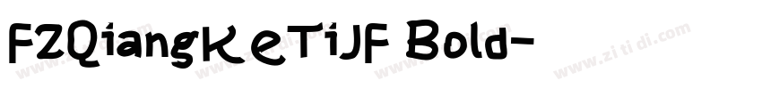 FZQiangKeTiJF Bold字体转换